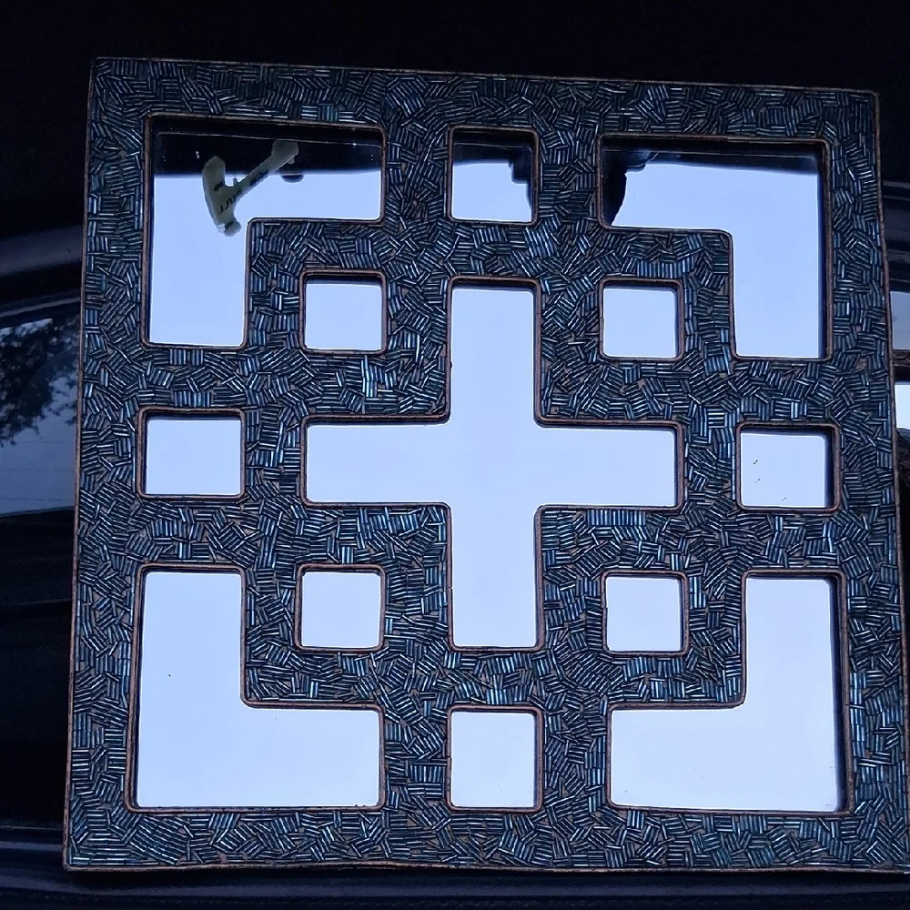Geometric Black and Silver Wall Decor